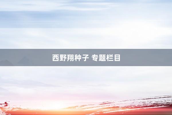 西野翔种子 专题栏目