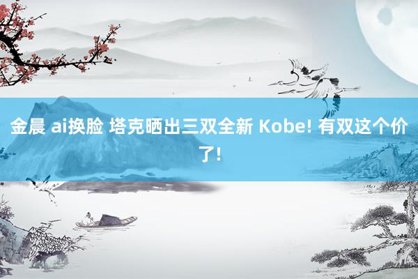 金晨 ai换脸 塔克晒出三双全新 Kobe! 有双这个价了!