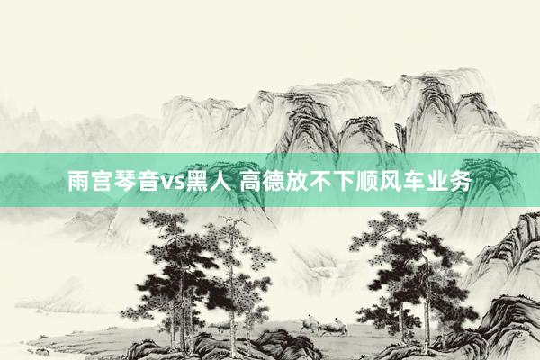 雨宫琴音vs黑人 高德放不下顺风车业务