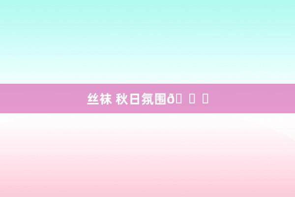 丝袜 秋日氛围🍂